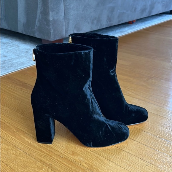 Joie Black Velvet Ankle Boots - Picture 5 of 5